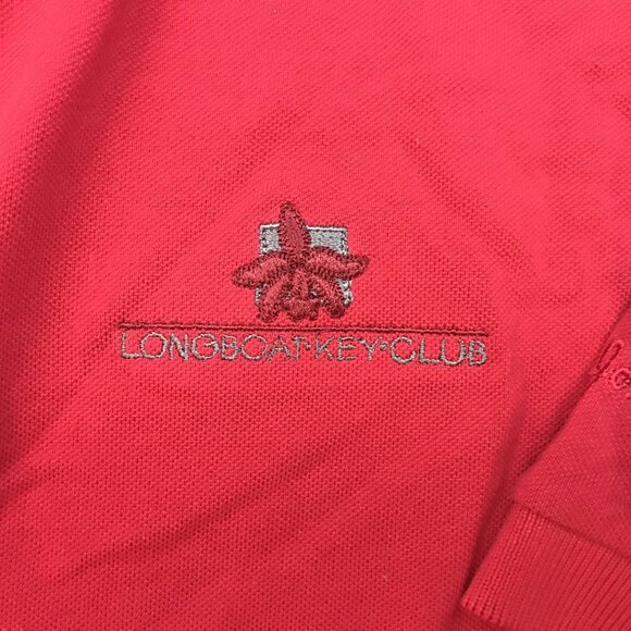 Bobby Jones Red Pima Cotton Polo Shirt Embroidered Logo XL Short Sleeve Classic - Picture 7 of 8